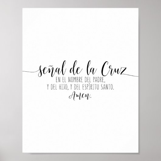 Señal de La Cruz. En El Nombre Del Padre Poster (Voorkant)