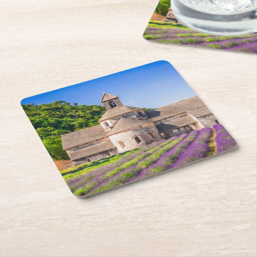 Senanque abdij uit Provence Frankrijk Kartonnen Onderzetters (Schuin)