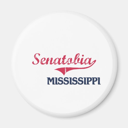 Senatobia Mississippi City Classic Magneet (Voorkant)