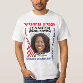 Senator Aangepaste Campagne Verkiezing T-shirt (Voorkant)