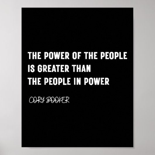 Senator Cory Booker Filibuster Cory Filibooker Nie Poster (Voorkant)