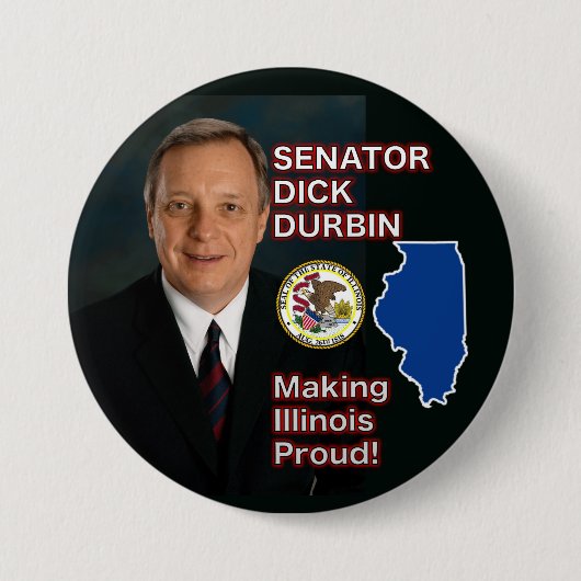 Senator Dick Durbin Button (Voorkant)