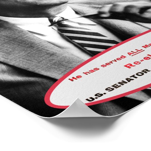 Senator John F. Kennedy 1958 Poster (Hoek)