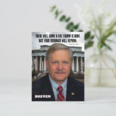 Senator John Hoeven Briefkaart (Staand voorkant)