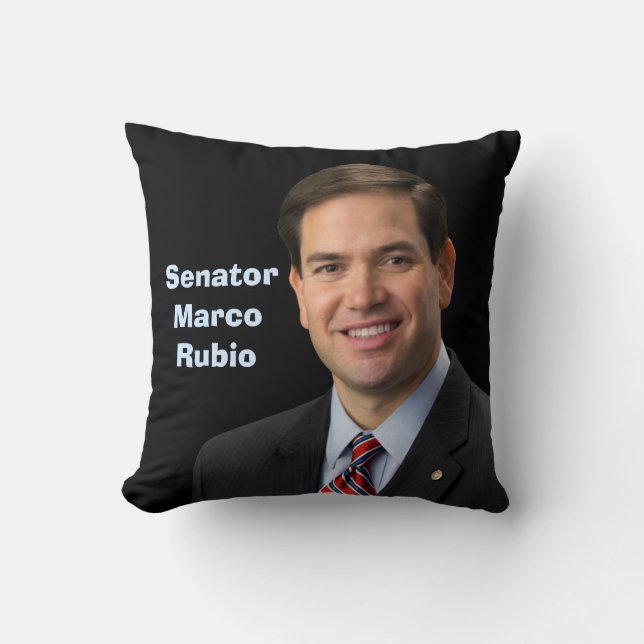 Senator Marco Rubio 2016 - Zie beide zijden Kussen (Voorkant)