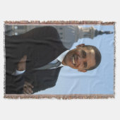 Senator Portrait, Amerikaans President Barack Obam Deken (Voorkant)
