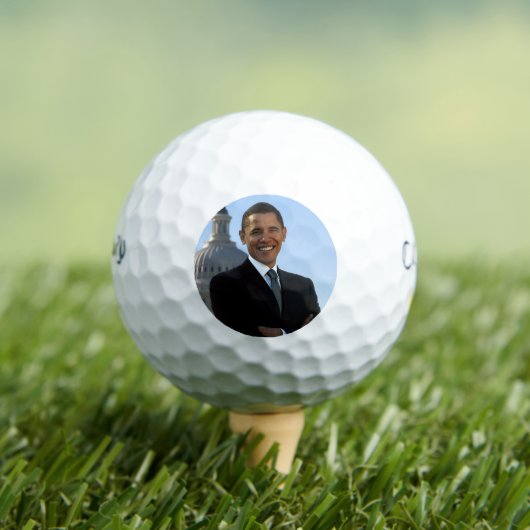Senator Portrait, Amerikaans President Barack Obam Golfballen (Insitu Shirt)