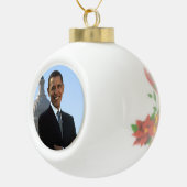 Senator Portrait, Amerikaans President Barack Obam Keramische Bal Ornament (Rechts)