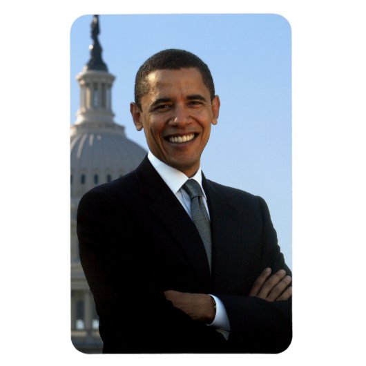 Senator Portrait, Amerikaans President Barack Obam Magneet (Verticaal)
