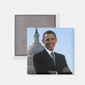 Senator Portrait, Amerikaans President Barack Obam Magneet (Voorkant / Achterkant)