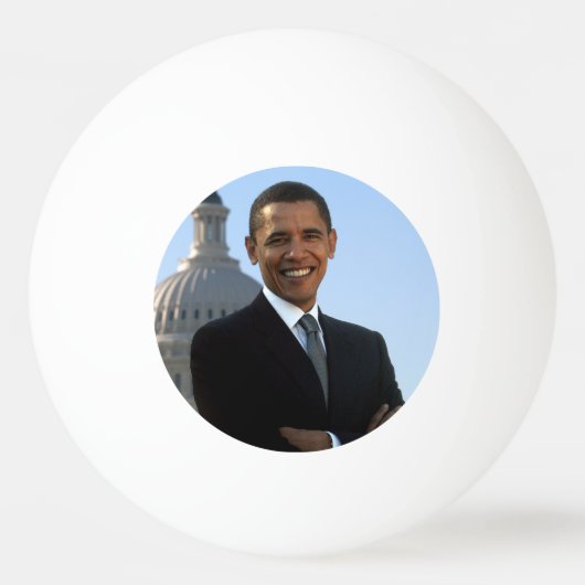 Senator Portrait, Amerikaans President Barack Obam Pingpongbal (Voorkant)