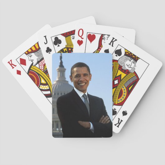Senator Portrait, Amerikaans President Barack Obam Pokerkaarten (Achterkant)