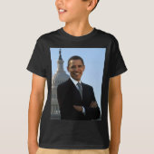 Senator Portrait, Amerikaans President Barack Obam T-shirt (Voorkant)