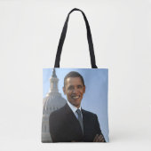 Senator Portrait, Amerikaans President Barack Obam Tote Bag (Voorkant)