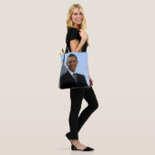 Senator Portrait, Amerikaans President Barack Obam Tote Bag (Op model)