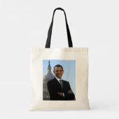 Senator Portrait, Amerikaans President Barack Obam Tote Bag (Achterkant)