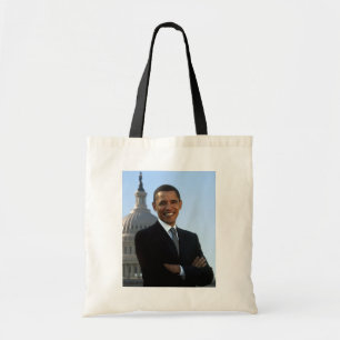 Senator Portrait, Amerikaans President Barack Obam Tote Bag