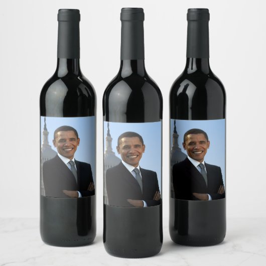 Senator Portrait, Amerikaans President Barack Obam Wijn Etiket (Flessen)