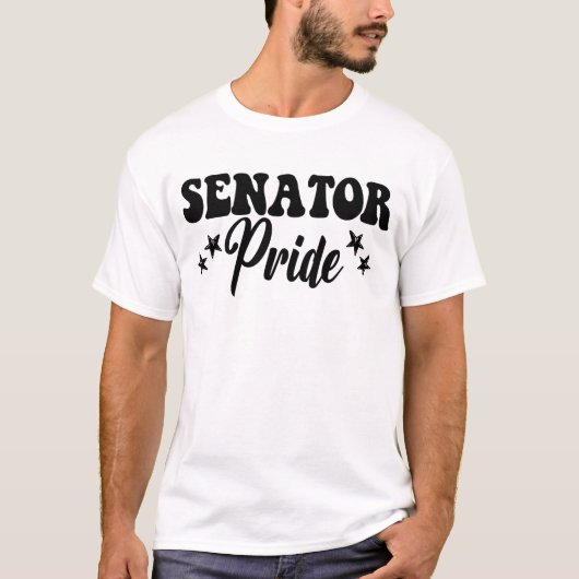 Senator Pride High School Senators Sportteam T-shirt (Voorkant)