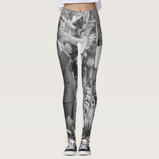 Senator Robert Kennedy campagneert voor de Amerika Leggings (Voorkant)