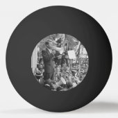 Senator Robert Kennedy campagneert voor het presid Pingpongbal (Achterkant)