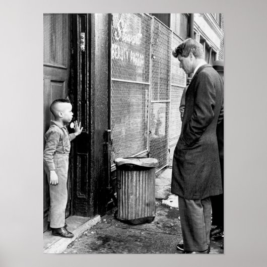 Senator Robert Kennedy praat over onderwijs Poster (Voorkant)