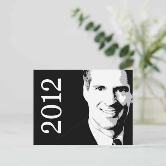 SENATOR SCOTT BROWN BRIEFKAART (Staand voorkant)