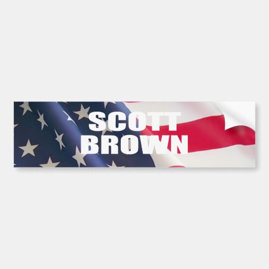 SENATOR SCOTT BROWN BUMPERSTICKER (Voorkant)
