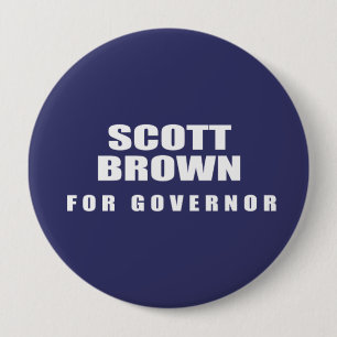 SENATOR SCOTT BROWN RONDE BUTTON 4,0 CM