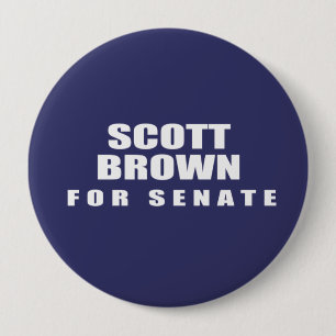 SENATOR SCOTT BROWN RONDE BUTTON 4,0 CM