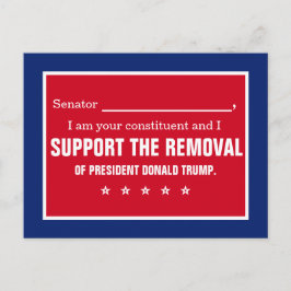 Senator Support verwijdert President Trump-kiezer Briefkaart
