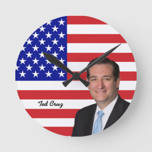 Senator Ted Cruz - de Vlag van de V.S. Ronde Klok