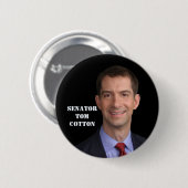 Senator Tom Cotton Ronde Button 5,7 Cm (Voorkant /achterkant)