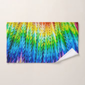 Senbazuru of duizend origami-kranen in bad bad handdoek (Handdoek)