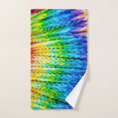 Senbazuru of duizend origami-kranen in bad handdoek (Handdoek)