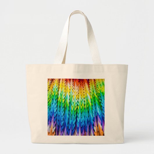 Senbazuru of duizend origamikranen grote tote bag (Voorkant)