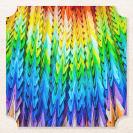 Senbazuru of duizend origamikranen kartonnen onderzetters