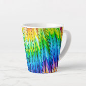 Senbazuru of duizend origamikranen latte mok (Rechterhoek)