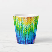 Senbazuru of duizend origamikranen latte mok (Voorkant)