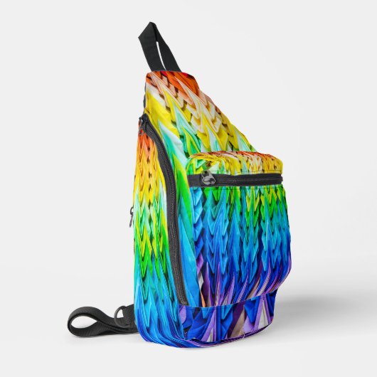 Senbazuru of duizend origamikranen sling bag (Linkerhoek)