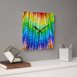 Senbazuru of duizend origamikranen vierkante klok