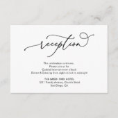 sencilla de casamiento blanco y negro informatiekaartje (Voorkant)