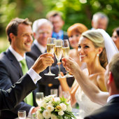 Sencillo, elegante recuerdo con flores y dorado gastenboek