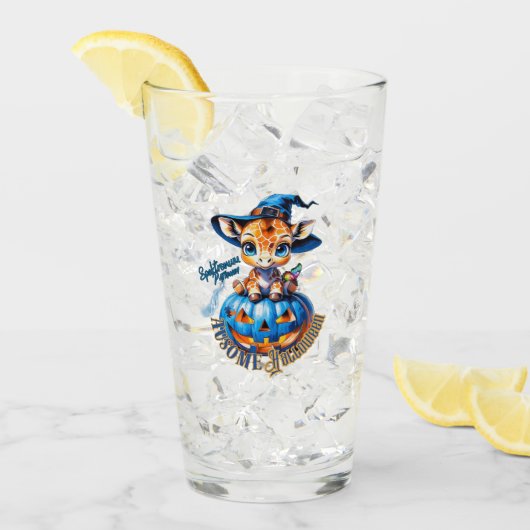 Sencuties | Giraffe | Autisme Halloween Glas (Voorkant ijs)