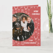 Send a cheerful holiday message with this Whimsica Kaart (Voorkant)