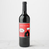 Send Flirty Vibes with Custom Wine Labels! Wijn Etiket (Voorkant)