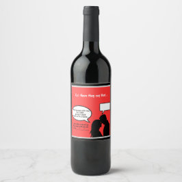 Send Flirty Vibes with Custom Wine Labels! Wijn Etiket