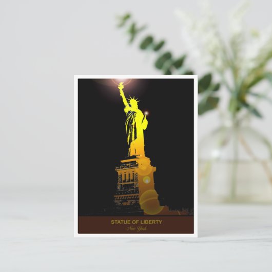 Send Freedom: het Vrijheidsbeeld Briefkaart (Staand voorkant)