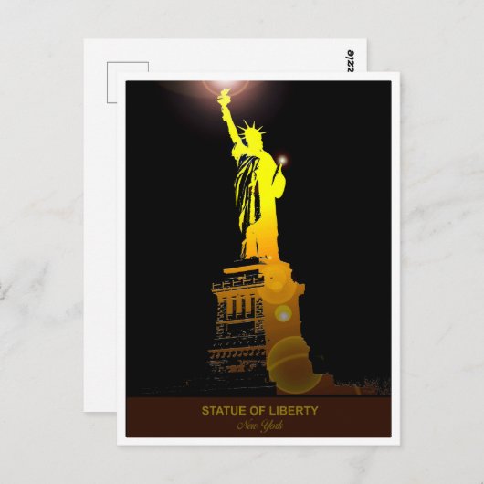Send Freedom: het Vrijheidsbeeld Briefkaart (Voorkant / Achterkant)