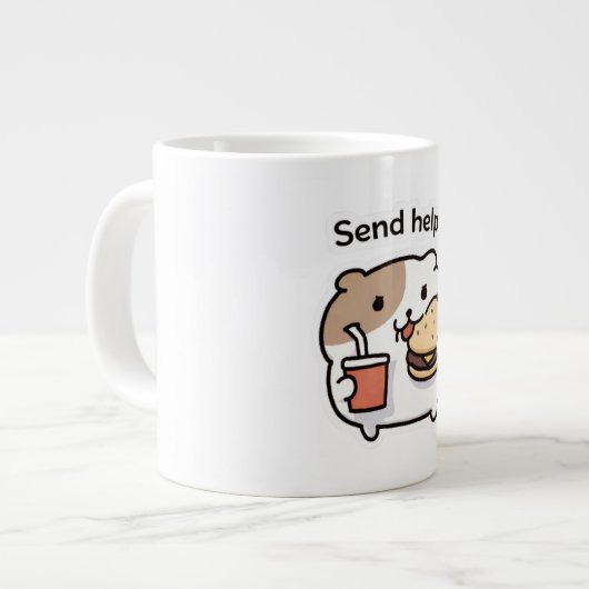 Send Help Funny Coffee Mug – Relatable Stress Meme Grote Koffiekop (Links)